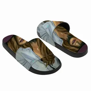 Men Lucky Purple Hat Slip On Slippers