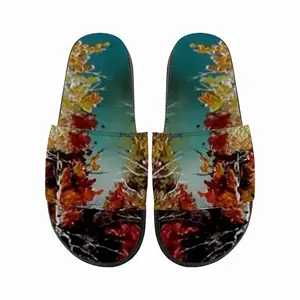 Men Autumn Leaves Slip On Slippers