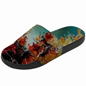 Men Autumn Leaves Slip On Slippers