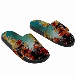 Men Autumn Leaves Slip On Slippers