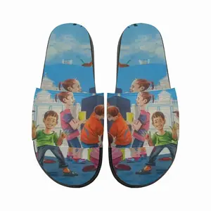 Men Painting The Dream World Slip On Slippers