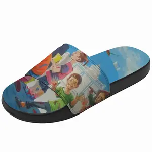 Men Painting The Dream World Slip On Slippers