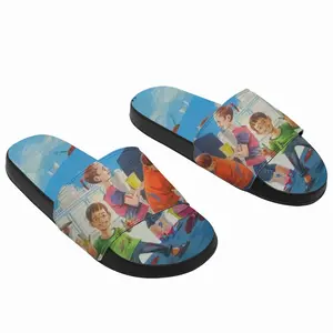 Men Painting The Dream World Slip On Slippers