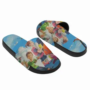 Men Painting The Dream World Slip On Slippers