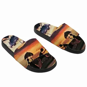 Men Safe Crossover Slip On Slippers