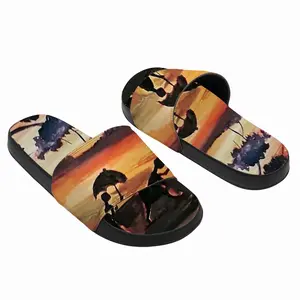 Men Safe Crossover Slip On Slippers