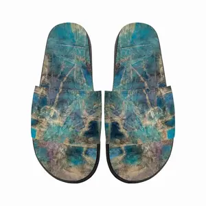 Men Blue Slip On Slippers