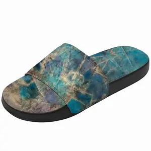 Men Blue Slip On Slippers