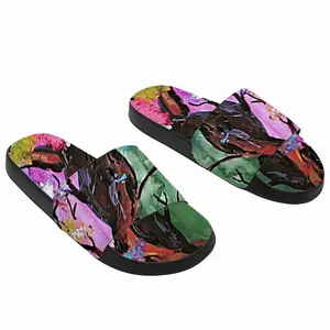 Men Colorful Family Tree Slip On Slippers