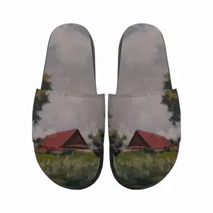 Men Crane Nest Slip On Slippers