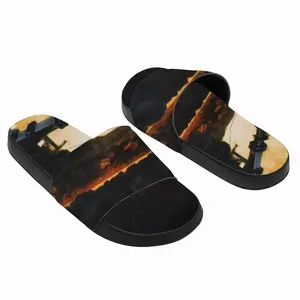 Men River Of Metal Slip On Slippers