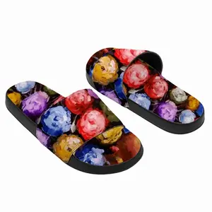 Men Beautiful Like Roses Slip On Slippers