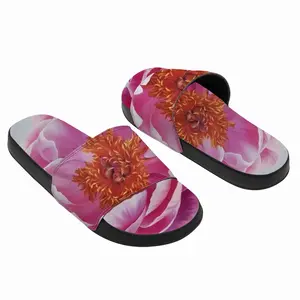 Men Coral Charm Peony Slip On Slippers