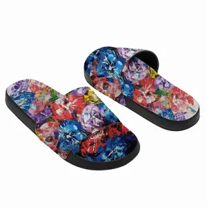 Men Flower Bouquet Slip On Slippers