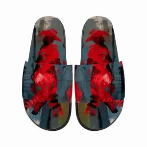 Men Royal Ladies In Red Slip On Slippers