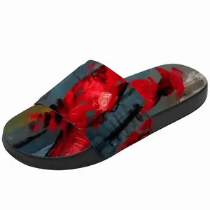 Men Royal Ladies In Red Slip On Slippers