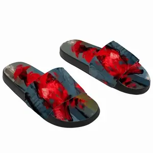 Men Royal Ladies In Red Slip On Slippers