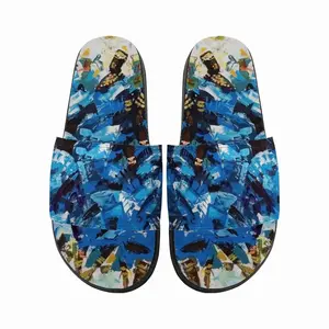 Men Kings Men In Blue Slip On Slippers