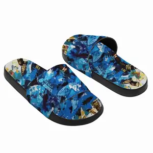 Men Kings Men In Blue Slip On Slippers