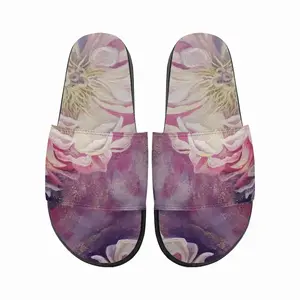 Men Flowers Glowing Slip On Slippers