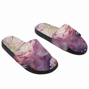 Men Flowers Glowing Slip On Slippers