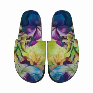 Men Tropical Splash Slip On Slippers