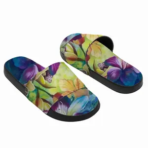 Men Tropical Splash Slip On Slippers