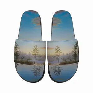 Men Sunset On The Lake Slip On Slippers