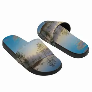 Men Sunset On The Lake Slip On Slippers