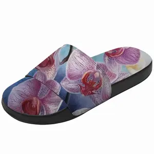 Men Orchid Charm Slip On Slippers