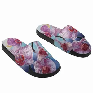 Men Orchid Charm Slip On Slippers