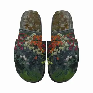 Men The Autumn Flowers Slip On Slippers