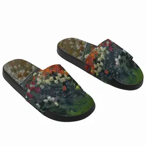 Men The Autumn Flowers Slip On Slippers