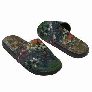 Men The Autumn Flowers Slip On Slippers