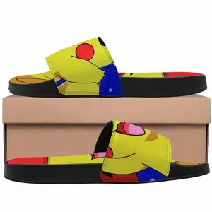 Men Pokemon Go - Pikachu Paint Street Art Cartoons Comics Fantasy Japan Slip On Slippers