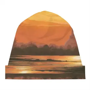 Setting Sun Of Tranquility Skull Cap