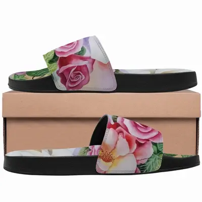 Men Roses In The Garden Slip On Slippers