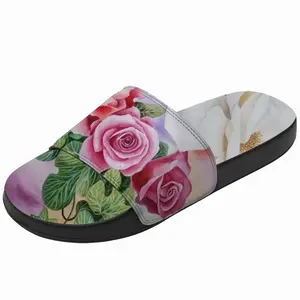 Men Roses In The Garden Slip On Slippers