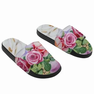 Men Roses In The Garden Slip On Slippers