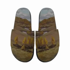 Men Golden Autumn Slip On Slippers