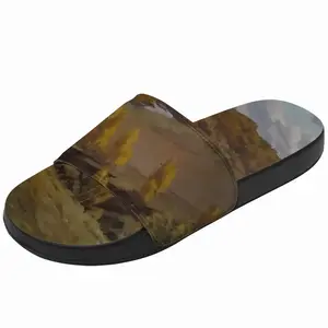 Men Golden Autumn Slip On Slippers