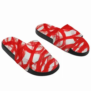 Men Red Passion Slip On Slippers