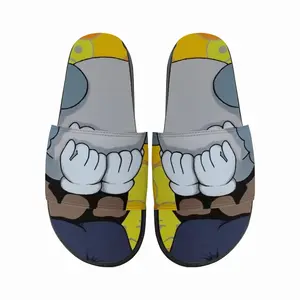 Men Dont Worry - Kaws Kaws Blackout Poster Emoji Allrightsreserved Slip On Slippers