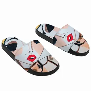 Men Fashion Girl - Watercolor Markers Fashion Girl Style Fashion Girl Blogger Influencer Slip On Slippers