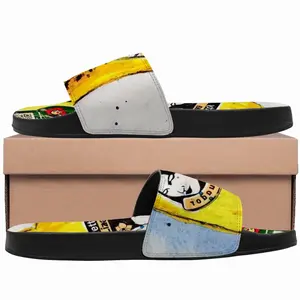 Men Banana Style - Pop Art Fruit Yellow Slip On Slippers