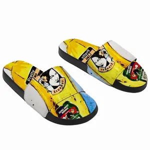 Men Banana Style - Pop Art Fruit Yellow Slip On Slippers