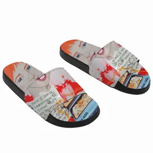 Men Minnie Peppy - Collage Street Art Cartoons Disney Girls People Girl Slip On Slippers