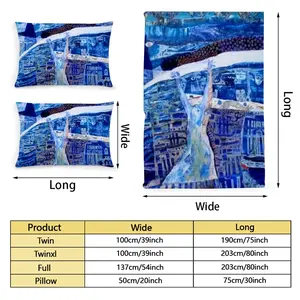 True Blue Quilt Cover (Multi-Size, Single Bed)