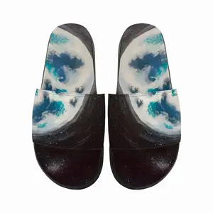 Men Blue Moon Street Art Sky Interior Design Ideas Decor Slip On Slippers