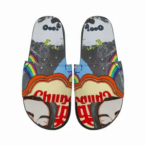 Men Chupa Chups - Blue Yellow Orange Slip On Slippers